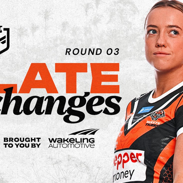 Late Changes: NRLW Round 3 vs Titans