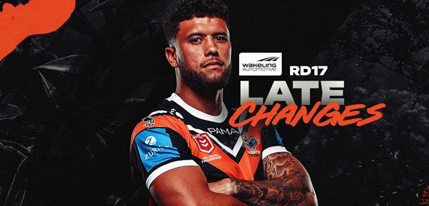 Late Changes: NRL Round 17 vs Sea Eagles