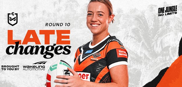 Late Changes: NRLW Round 10 vs Eels