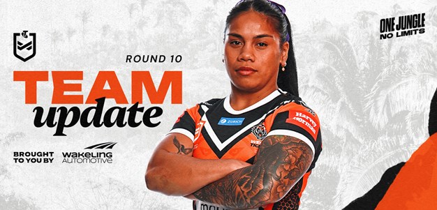 Team Update: NRLW Round 10 vs Eels