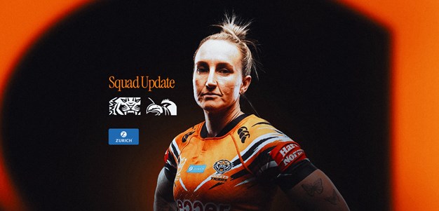 Squad Update: NRLW Round 4 v Roosters
