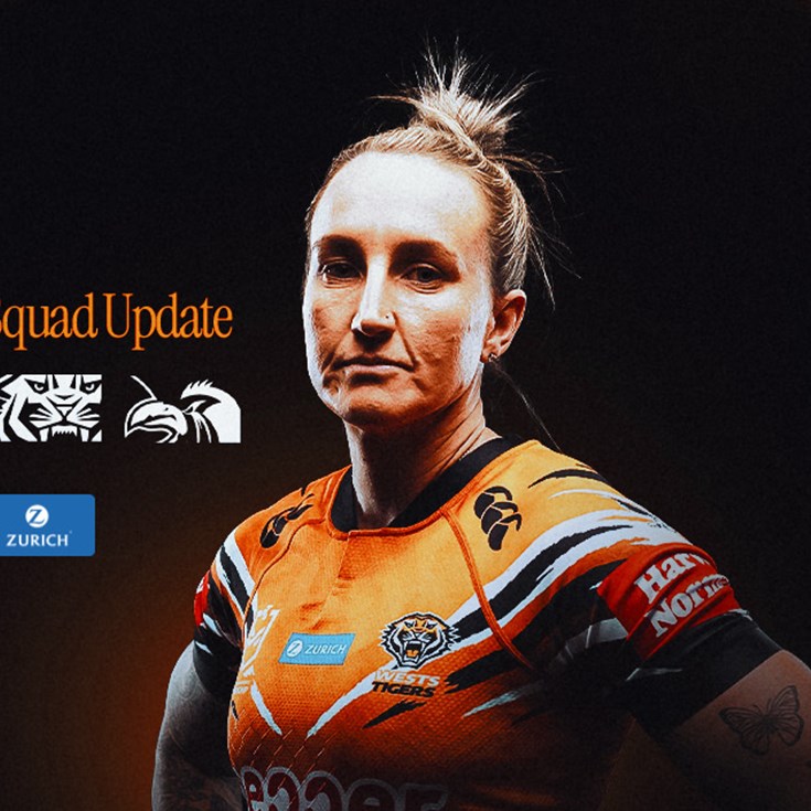 Squad Update: NRLW Round 4 v Roosters