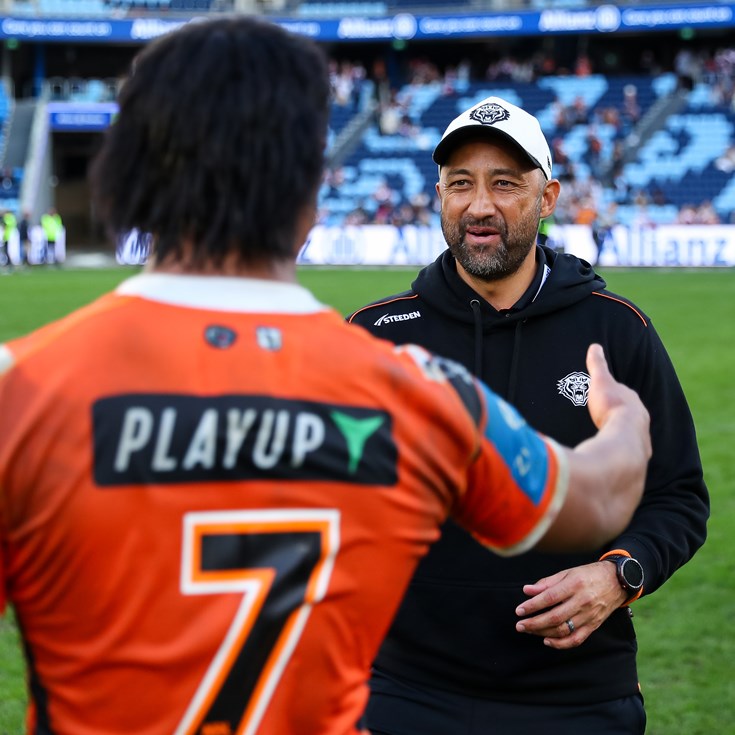 Team connection and loyalty runs high at Wests Tigers after thrilling Round 18 win
