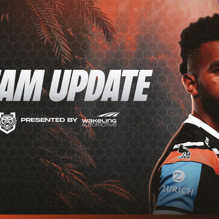 Team Update: NRL Round 10 vs Storm