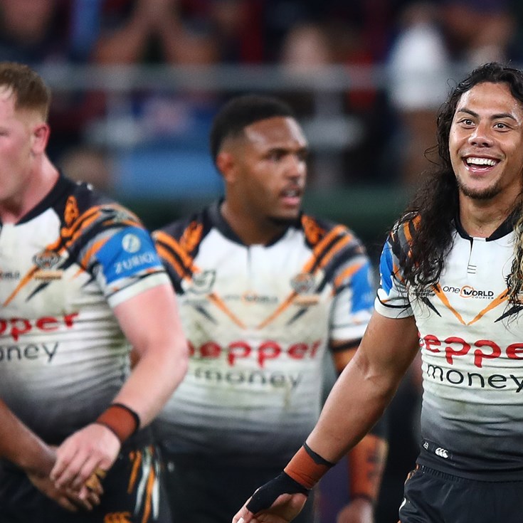 Wests Tigers clinch historic upset over Roosters