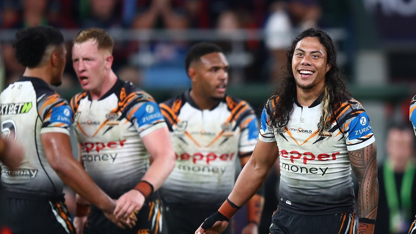 Wests Tigers clinch historic upset over Roosters