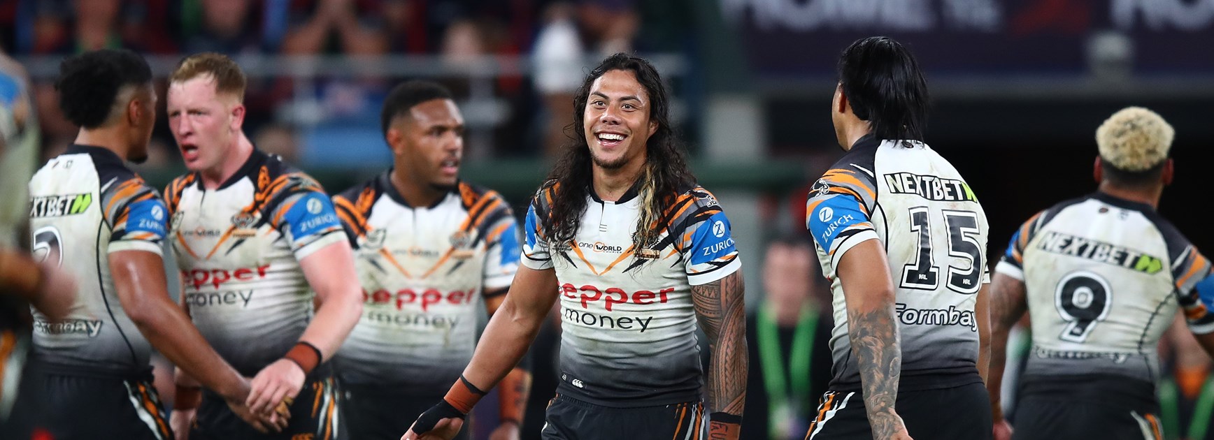 Wests Tigers clinch historic upset over Roosters