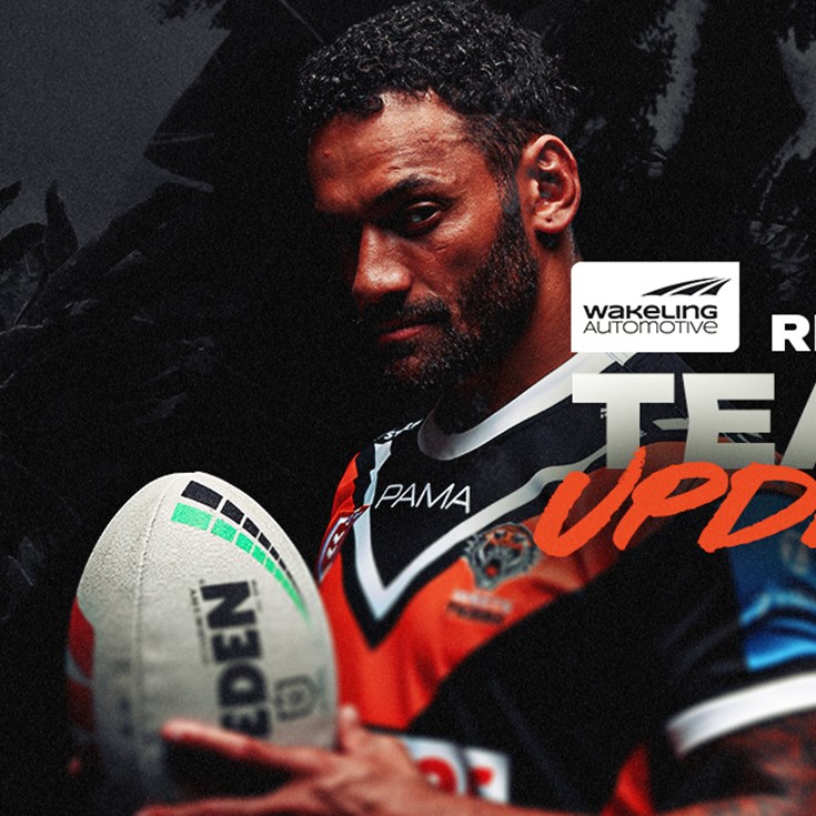Team Update: NRL Round 26 vs Raiders