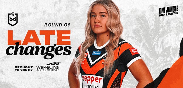 Late Changes: NRLW Round 8 vs Cowboys