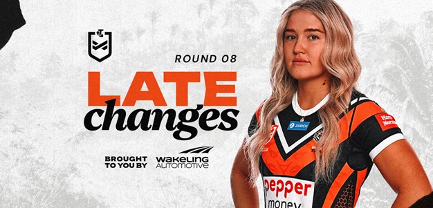Late Changes: NRLW Round 8 vs Cowboys