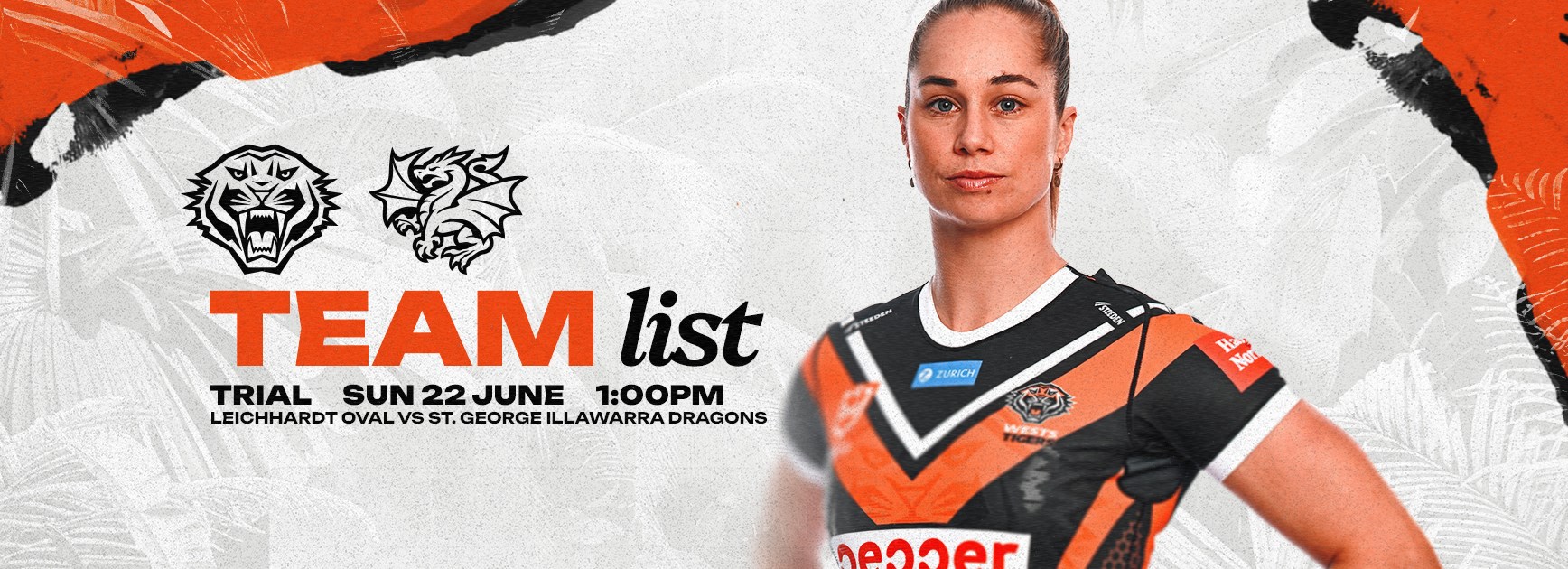 Team List: NRLW Trial vs Dragons