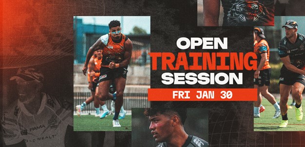 Wests Tigers Open Training Session