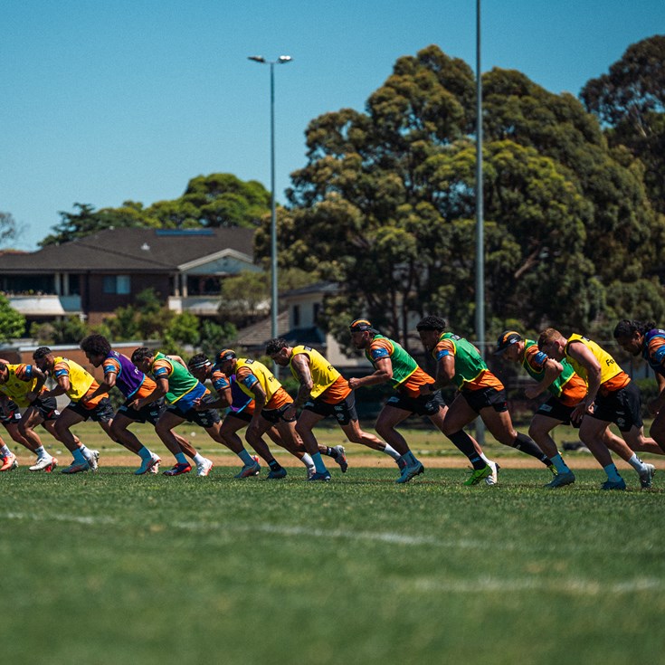 Wests Tigers NRL '26 Pre-season training