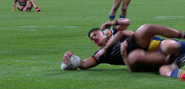 Talau crosses late for Wests Tigers