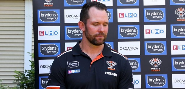 Pat Richards on Wests Tigers Christmas toy drive