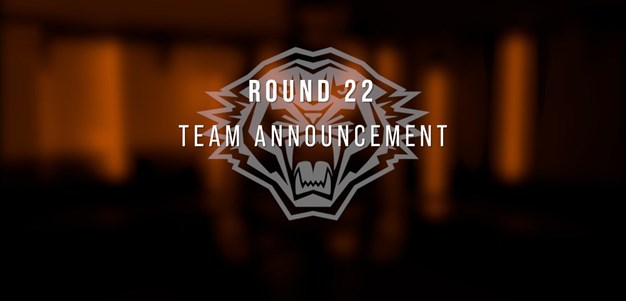 NRL Team Announcement:  Round 22