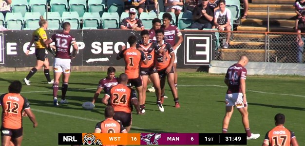 Left edge continues to fire for Wests Tigers as Talau scores