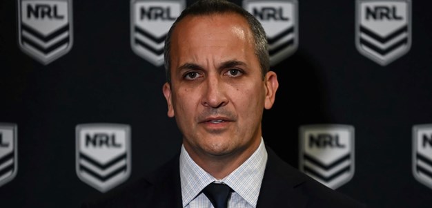 NRL CEO Andrew Abdo explains relocation of 12 clubs to Queensland