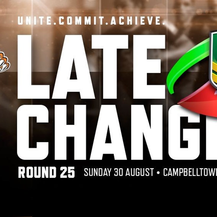 Late Changes: NYC Round 25 vs. Warriors