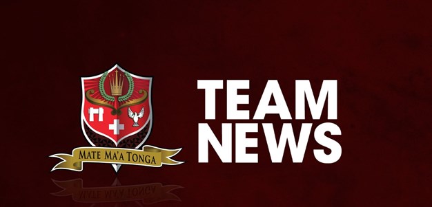 Lolohea named in halves for Tonga