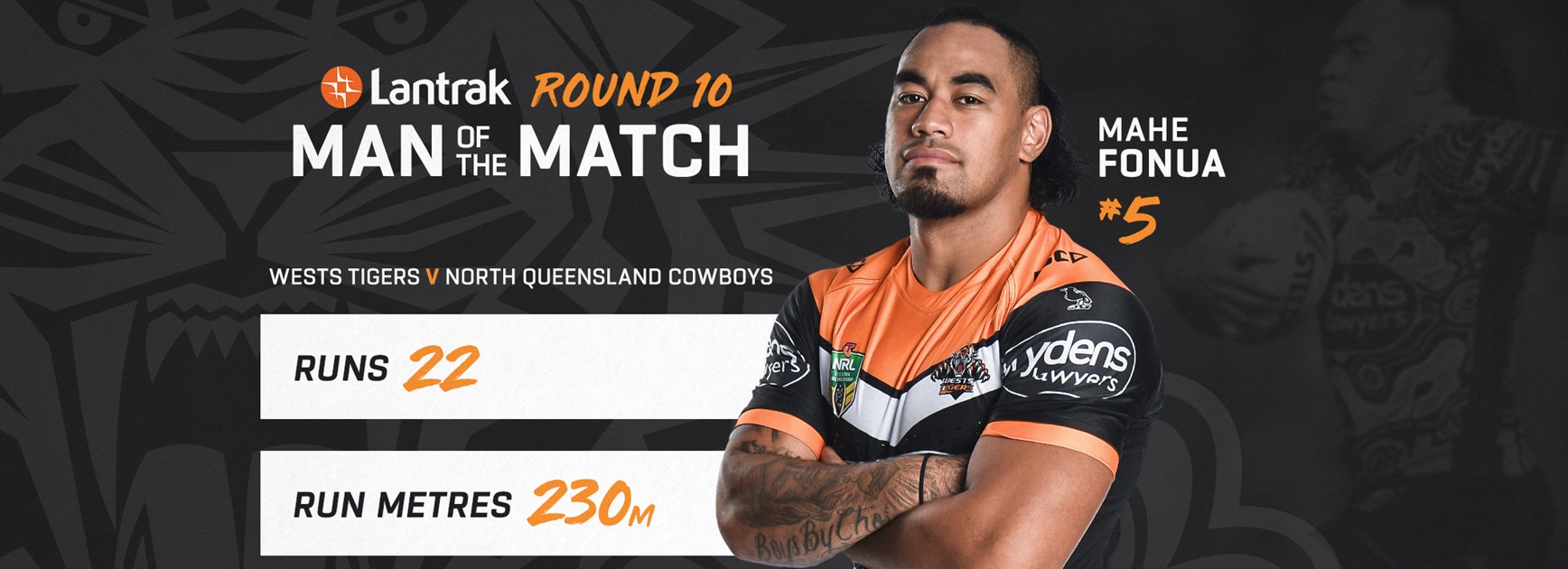 Lantrak Man of the Match: Round 10