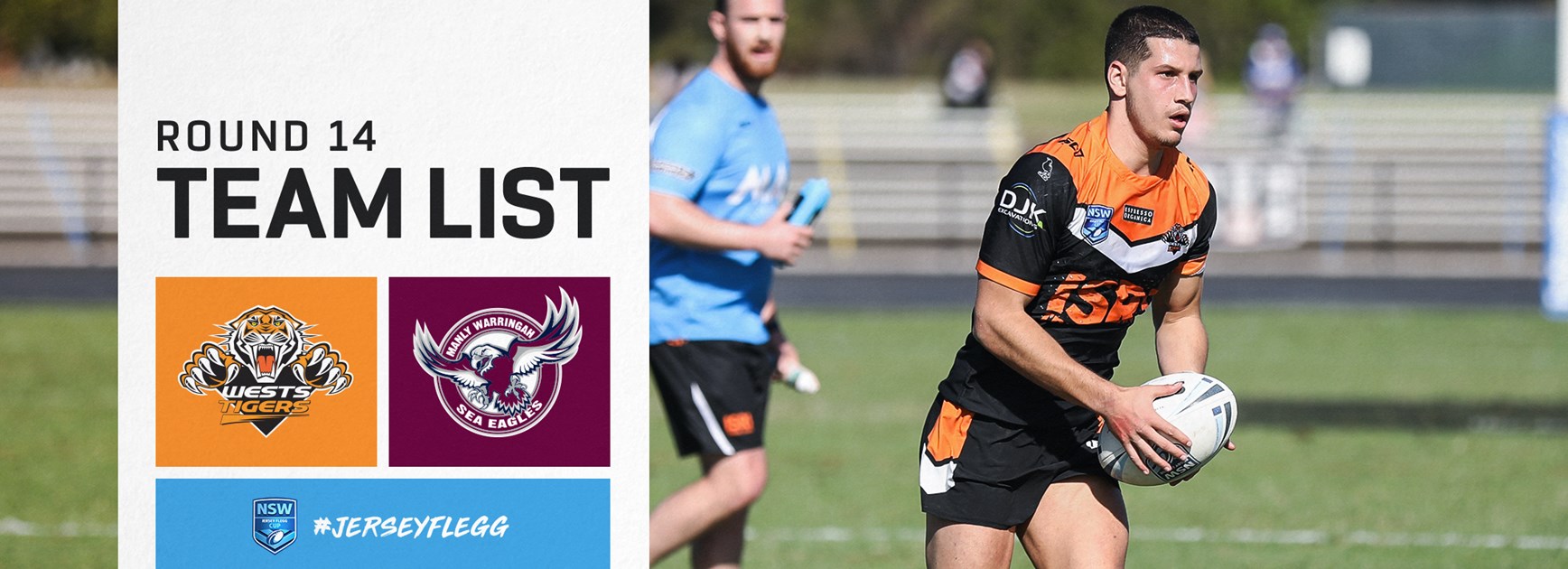 Jersey Flegg Team List: Round 14