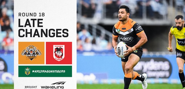 NRL Late Changes: Round 18