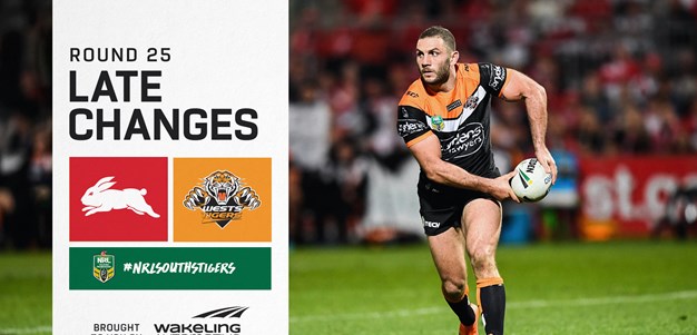 NRL Late Changes: Round 25