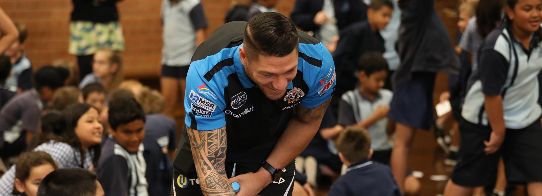 Wests Tigers spread wellbeing message in South West Sydney