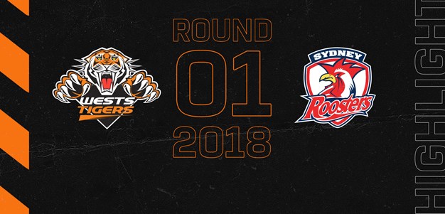 2018 Match Highlights: Rd.1, Wests Tigers vs. Roosters