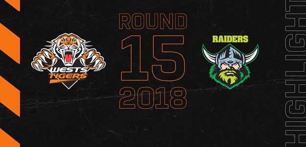 2018 Match Highlights: Rd.15, Wests Tigers vs. Raiders