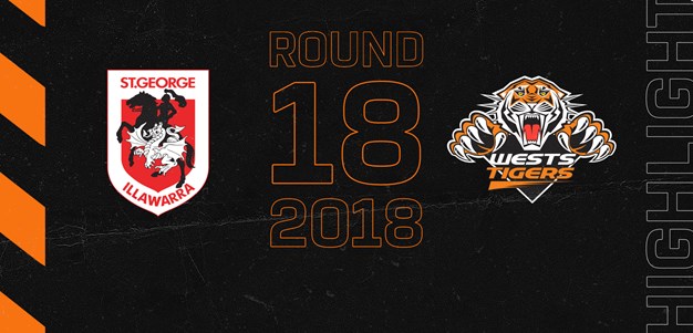 2018 Match Highlights: Rd.18, Dragons vs. Wests Tigers