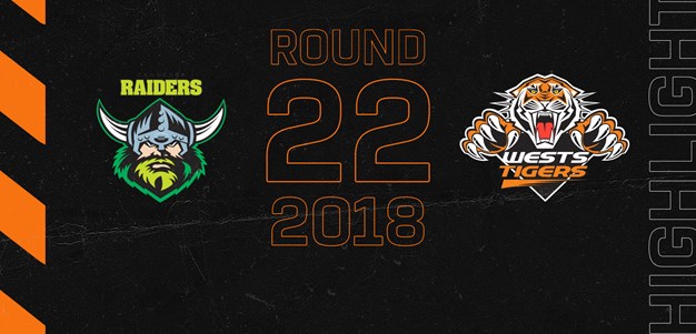 2018 Match Highlights: Rd.22, Raiders vs. Wests Tigers