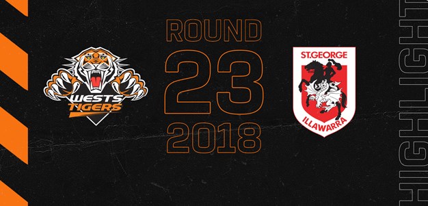 2018 Match Highlights: Rd.23, Wests Tigers vs. Dragons