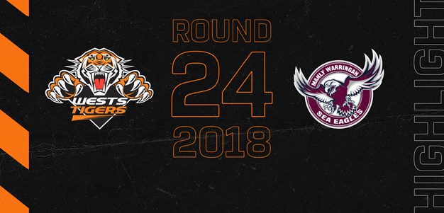 2018 Match Highlights: Rd.24, Wests Tigers vs. Sea Eagles