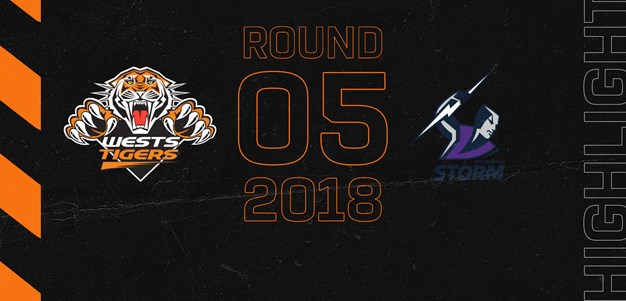 2018 Match Highlights: Rd.5, Wests Tigers vs. Storm