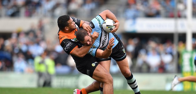 Wests Tigers fall to Sharks in tight tussle