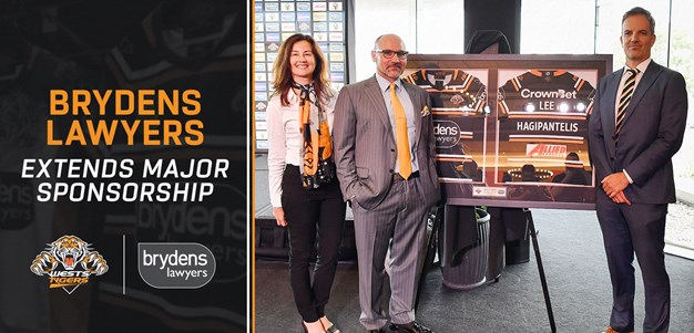 Brydens Lawyers extends sponsorship of Wests Tigers