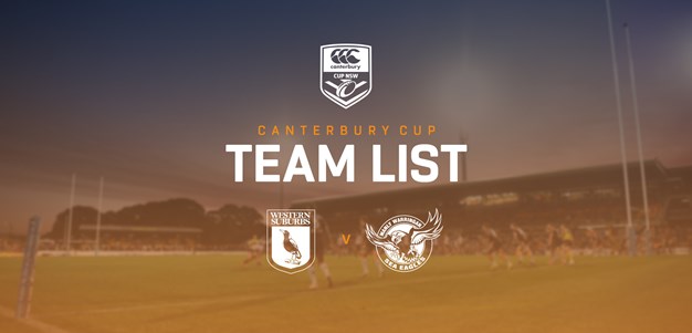 Canterbury Cup Team Announcement: Round 1