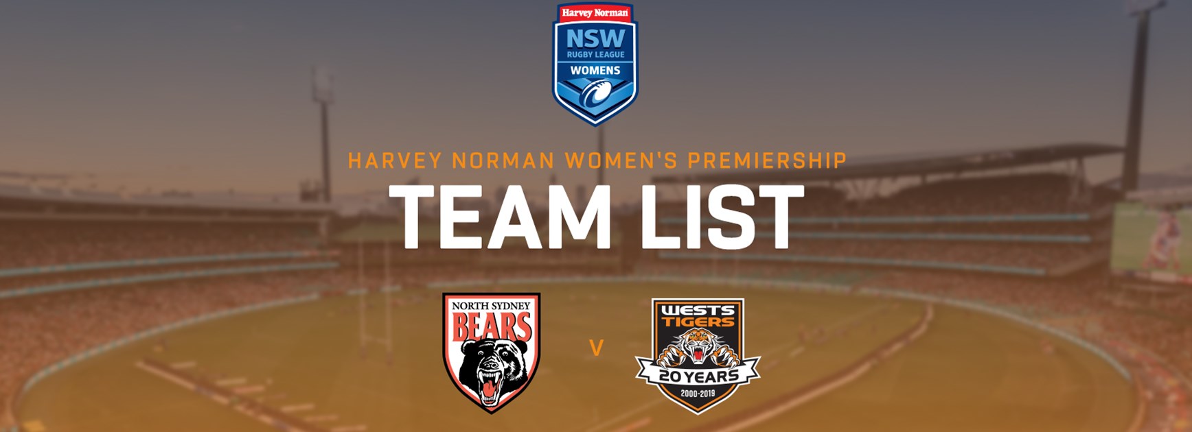 Harvey Norman NSW Women's Premiership Team Announcement: Round 8