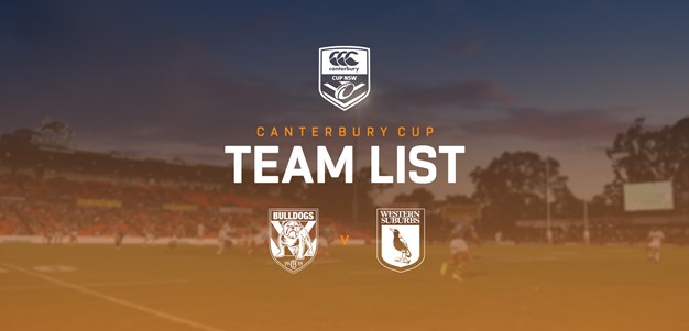 Canterbury Cup Team Announcement: Round 10
