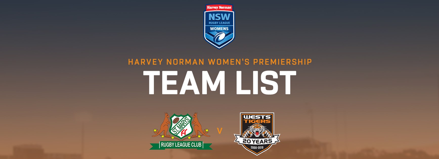 Harvey Norman NSW Women's Premiership Team Announcement: Round 10