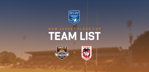 Jersey Flegg Team Announcement: Round 12