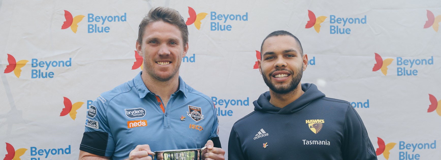 Wests Tigers join with Hawks to promote Beyond Blue Round