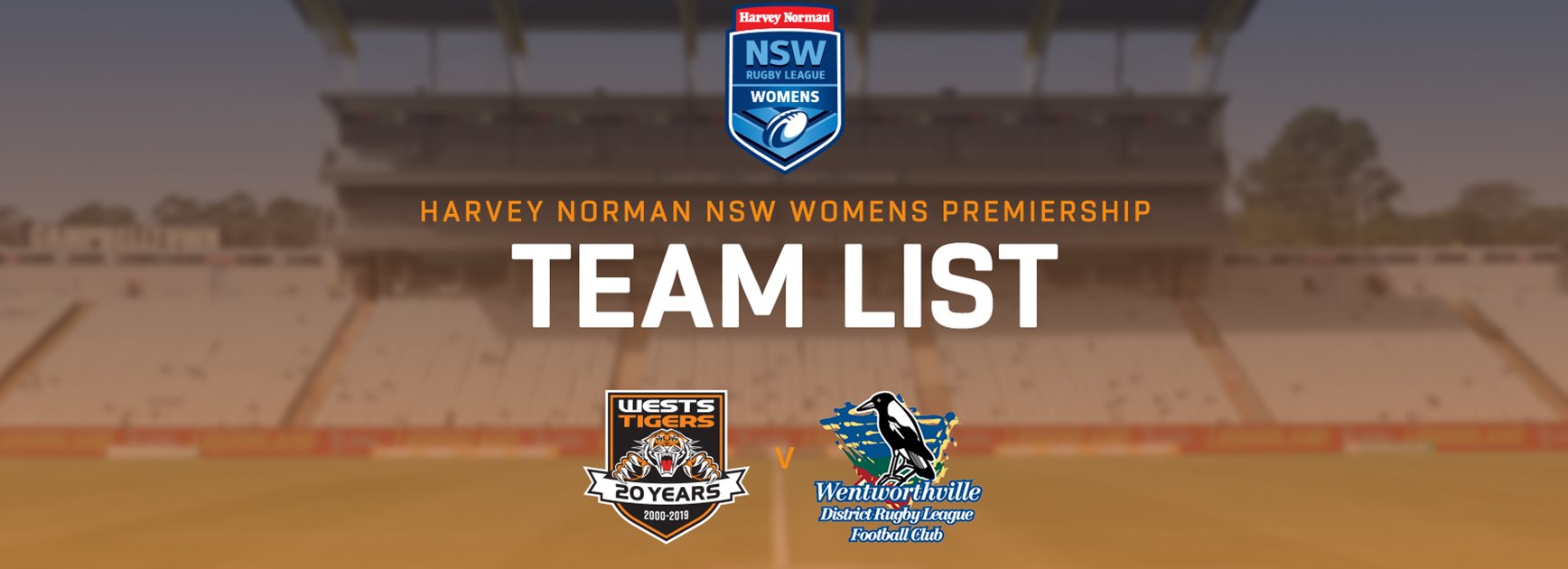 Harvey Norman NSW Women's Premiership Team Announcement: Round 17