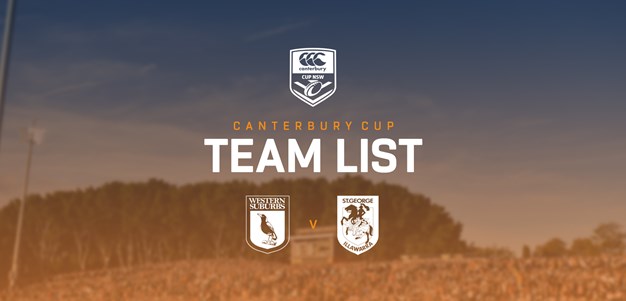 Canterbury Cup Team Announcement: Round 18