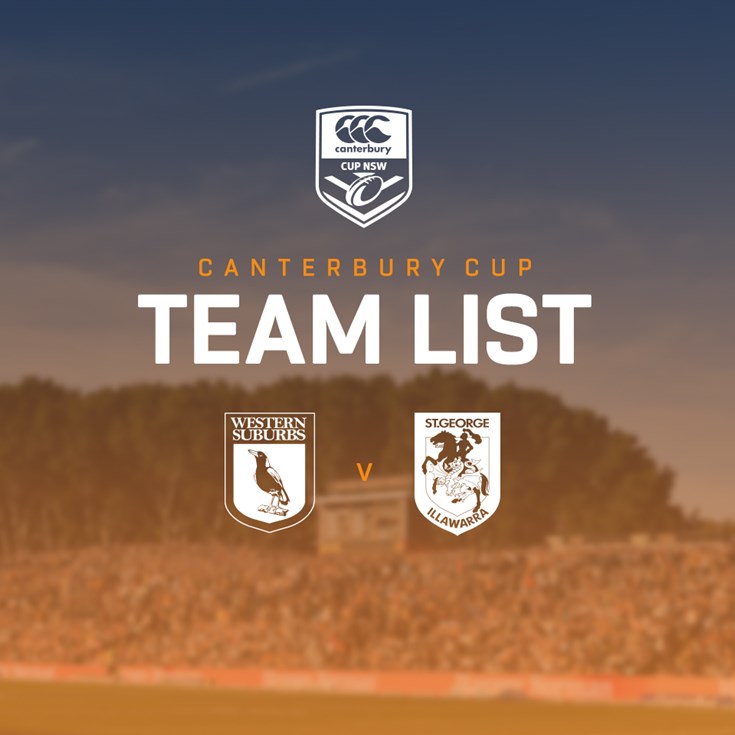 Canterbury Cup Team Announcement: Round 18