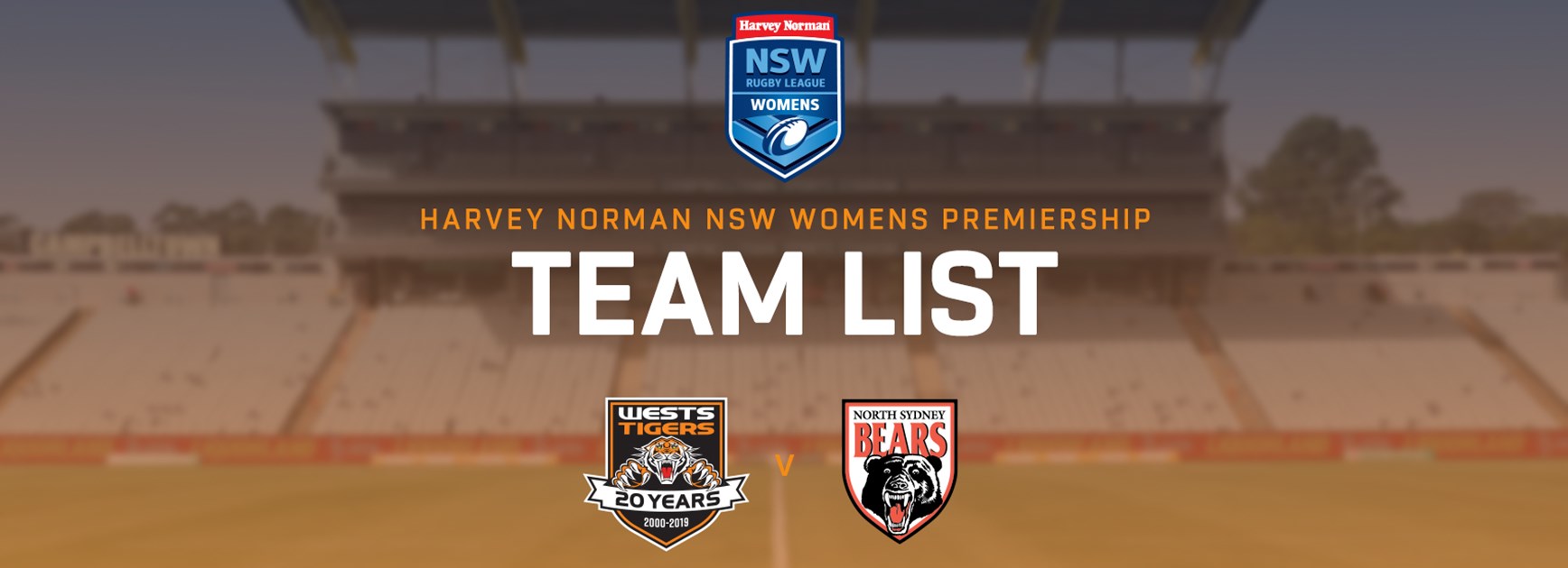 Harvey Norman NSW Women's Premiership Team List: Finals, Wk.2