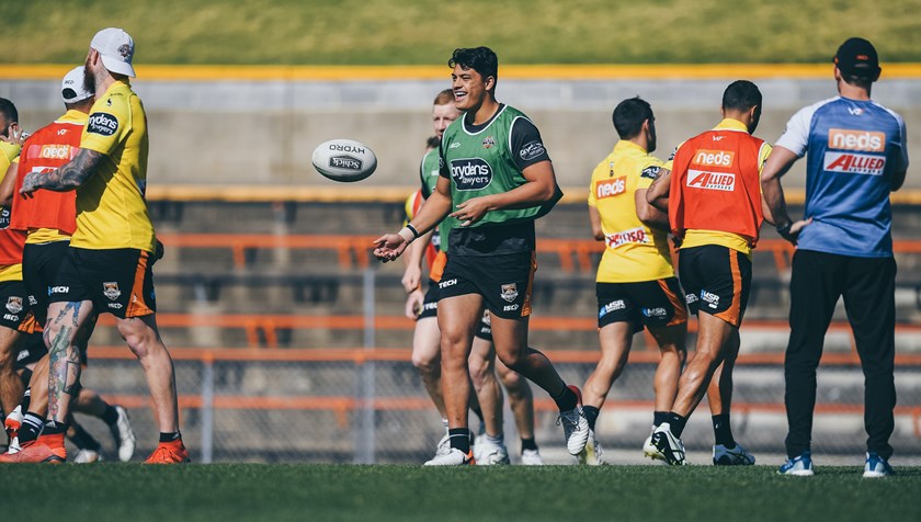 Wests Tigers centre Tommy Talau will make his first-grade debut this week