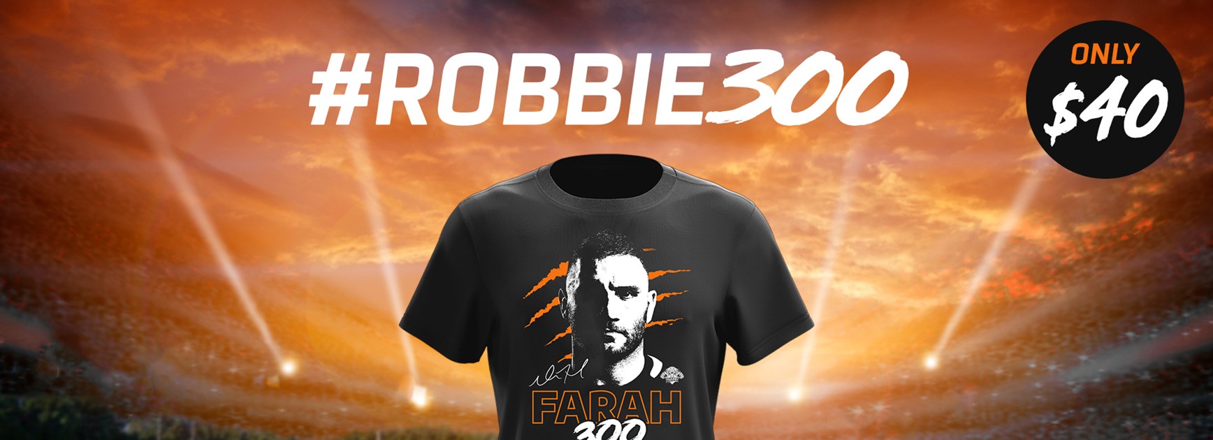 Get your #Robbie300 shirt!